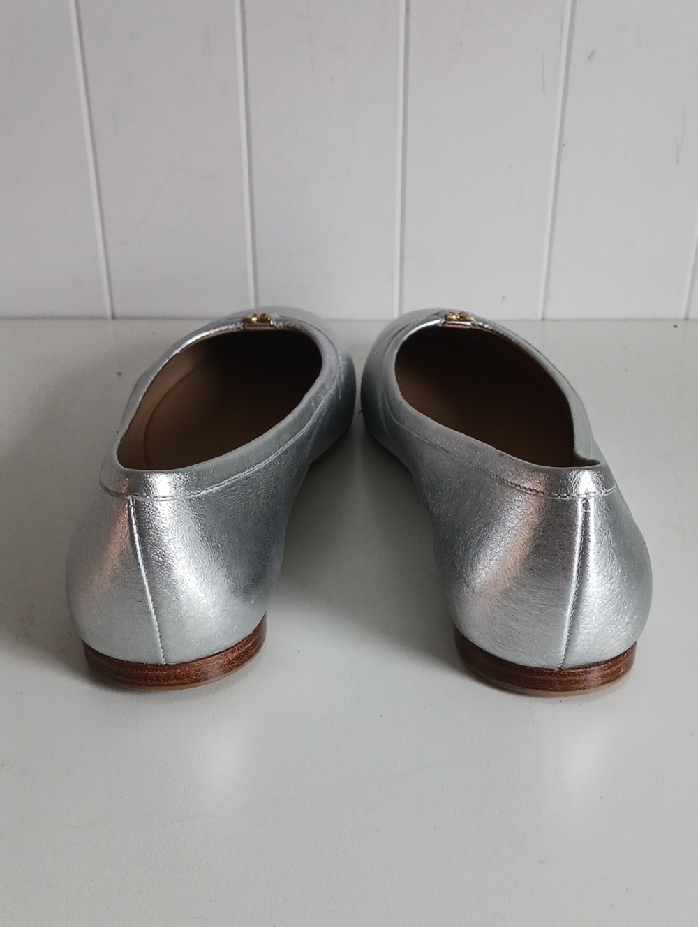 CHLOE NEW SILVER MARCIE BALLERINA FLATS - Picture 4 of 8